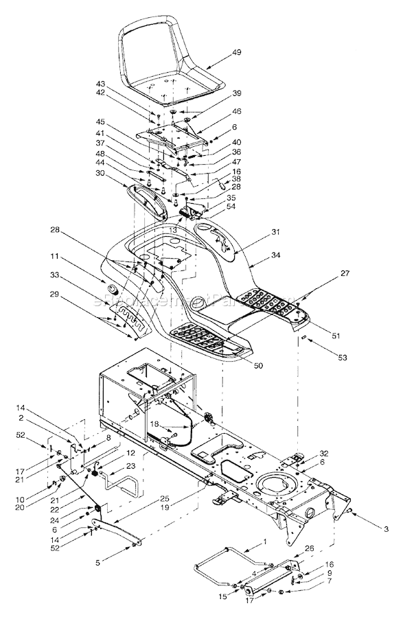 Yard Man 13BX604G401 (2001) Lawn Tractor Page F Diagram