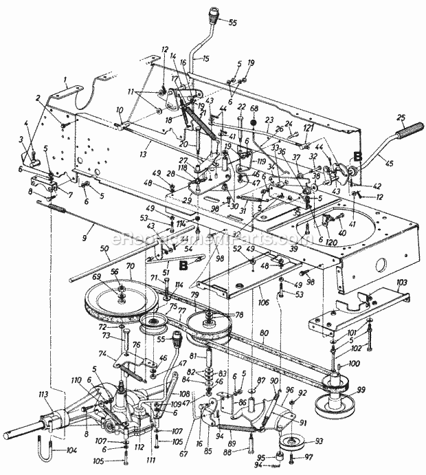 MTD 140-840H000 (1990) Lawn Tractor Page D Diagram