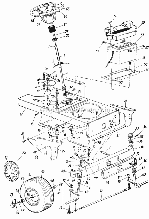 MTD 140-840H013 (1990) Lawn Tractor Parts Diagram