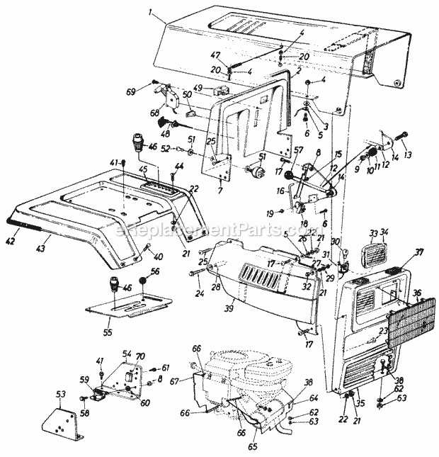 MTD 140-848H206 Lawn Tractor Style_8 Diagram