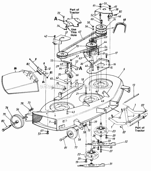 MTD 141-848H206 Lawn Tractor Page F Diagram