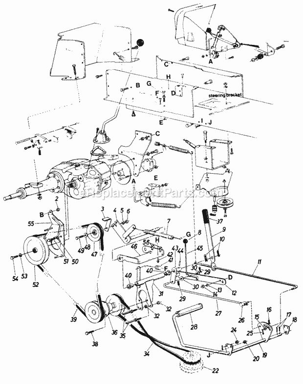 MTD 145-835-000 (1985) Lawn Tractor Page C Diagram
