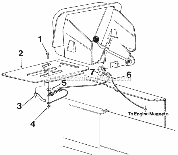 MTD 145-835-000 (1985) Lawn Tractor Safety_Reverse_Switch Diagram