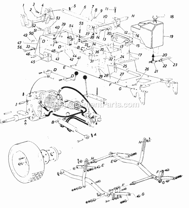 MTD 145-995-000 (1985) Lawn Tractor Page F Diagram