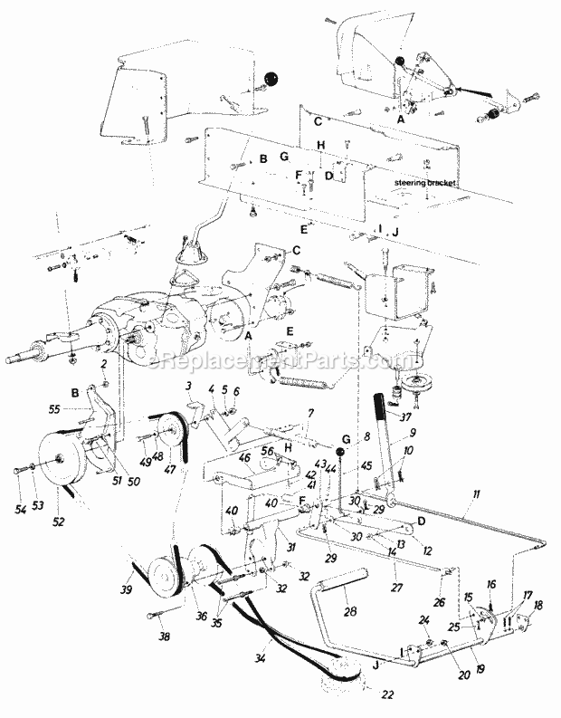 MTD 146-831-000 (1986) Lawn Tractor Page C Diagram