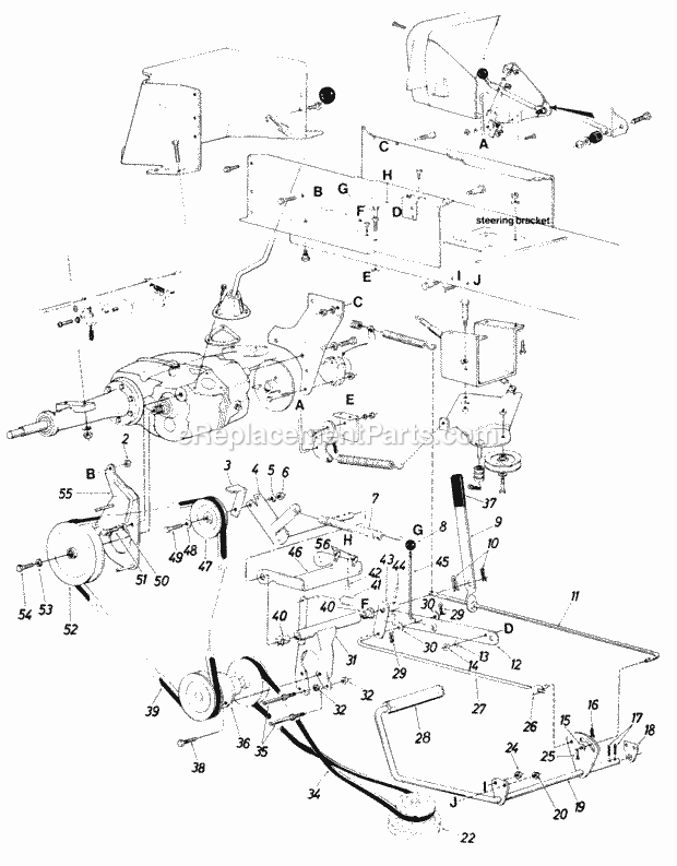 MTD 146-837-000 (1986) Lawn Tractor Page C Diagram