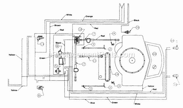 MTD 146S820H118 (1996) Lawn Tractor 548602 D - Electrical Switches Diagram
