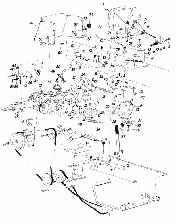 MTD 147-802-000 (1987) Lawn Tractor Page C Diagram