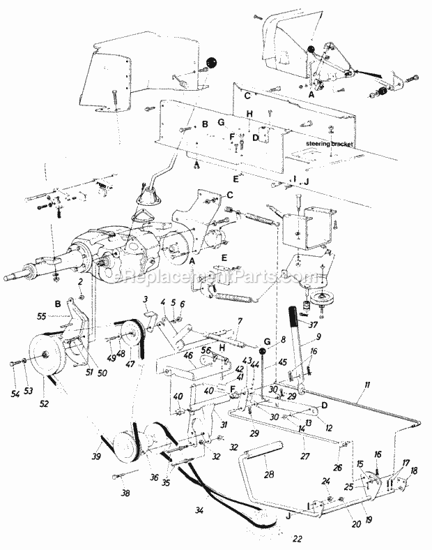 MTD 147-802-000 (1987) Lawn Tractor Page D Diagram