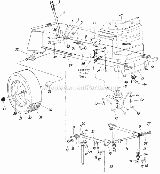 MTD 147-802-000 (1987) Lawn Tractor Page F Diagram