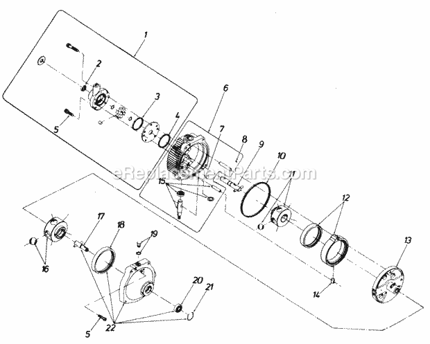 MTD 147-842-000 (1987) Lawn Tractor Hydrostatic_Transmission Diagram