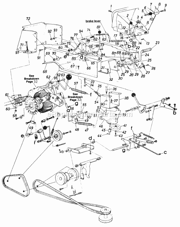 MTD 147-842-000 (1987) Lawn Tractor Page D Diagram