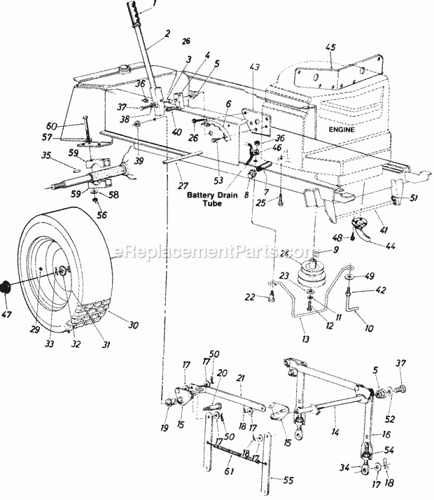 MTD 147-843-000 (1987) Lawn Tractor Page G Diagram