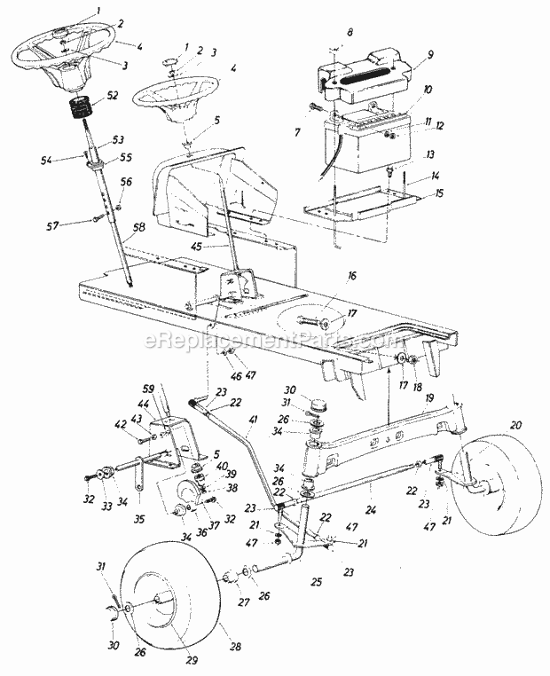 MTD 148-808-000 (1988) Lawn Tractor Page C Diagram