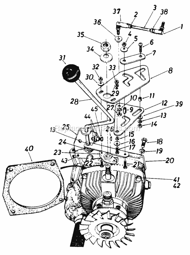 MTD 148-848-000 (1988) Lawn Tractor Page H Diagram