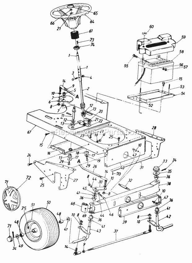 MTD 149-813-000 (1989) Lawn Tractor Page D Diagram