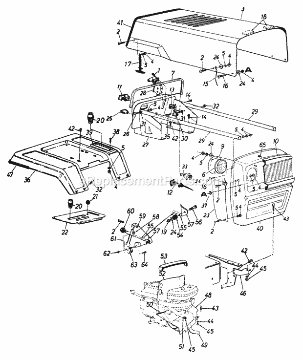 MTD 149-817-000 (1989) Lawn Tractor Parts Diagram