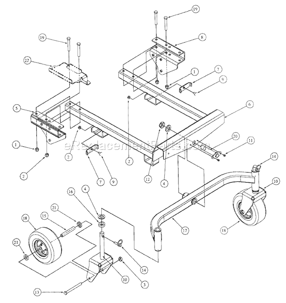 MTD Pro 1748F (55AF3DAM195) Walk-Behind Mower Page F Diagram