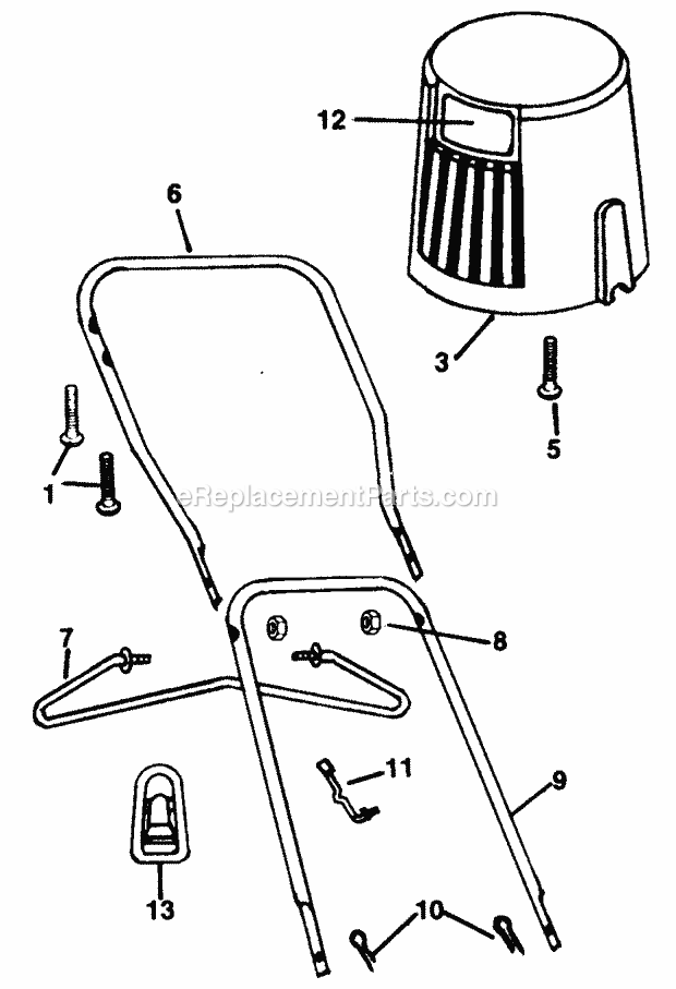 MTD 181-424D045 Lawn Mower Handle_Bar_Assembly Diagram