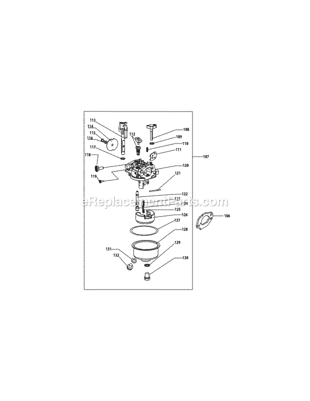 MTD 1P70C0A Engine 1P70C0A_Carburetor Diagram