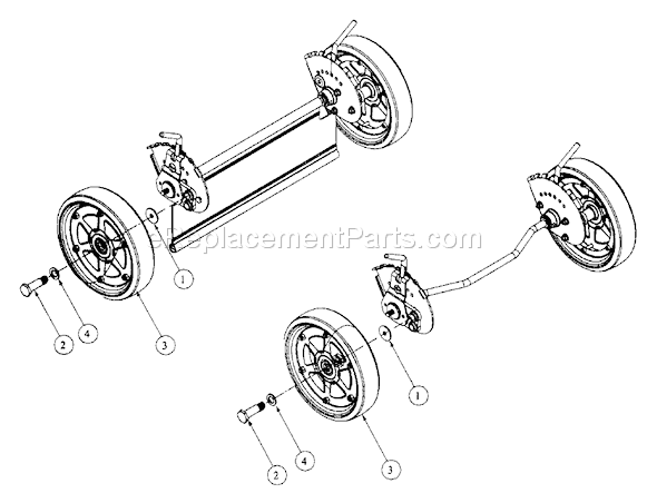 MTD Pro 214KW (51A-330-195) Walk-Behind Commercial Mower Page I Diagram