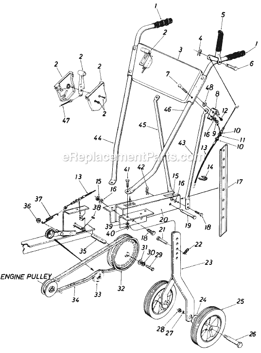 MTD 215-310-401 (1985) Tiller Page B Diagram