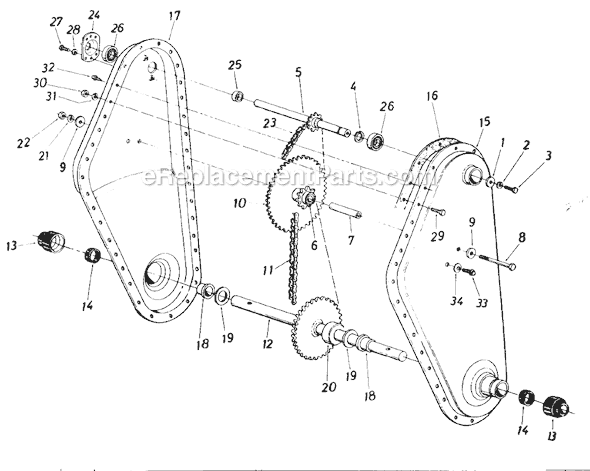 MTD 218-406-000 (1988) Tiller Page B Diagram