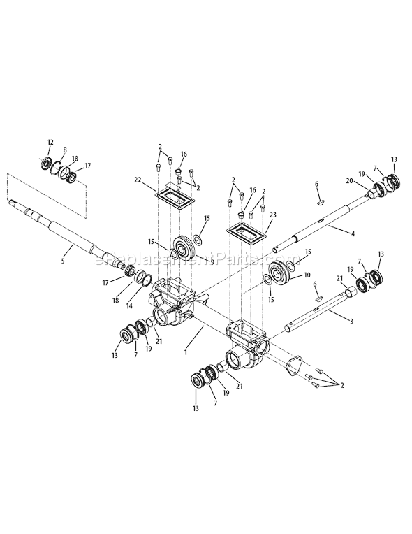 Troy-Bilt 21C-64M1011 (2008) Bronco RotoTiller Page F Diagram