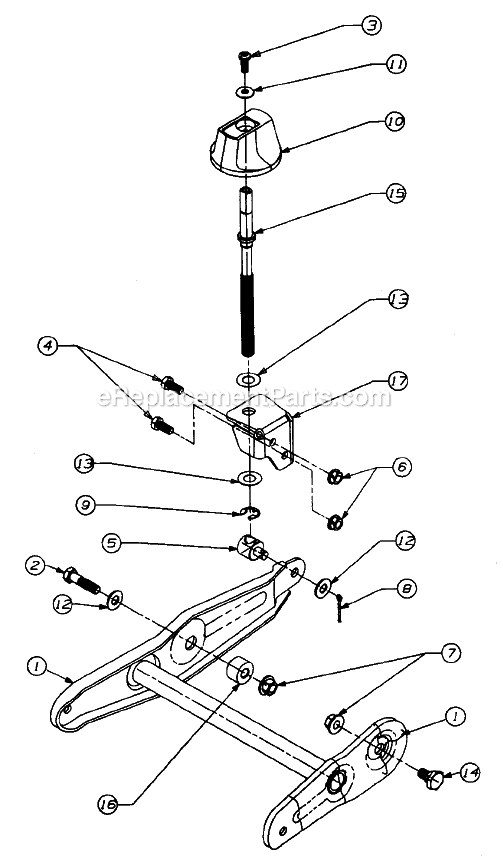 MTD 245-315B304 (1995) Chipper Page J Diagram