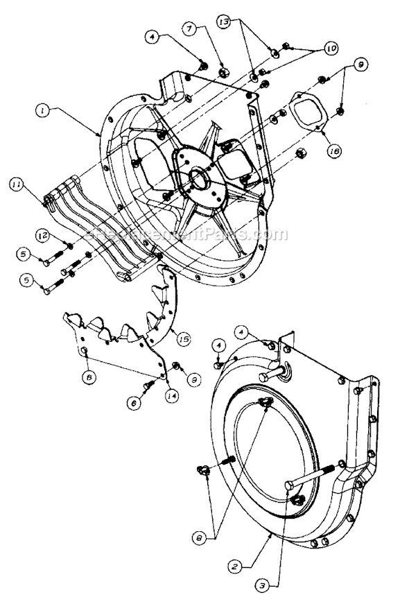 MTD 245-315B304 (1995) Chipper Page E Diagram