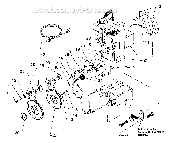 MTD 315-641E000 (1995) Snow Blower Page B Diagram