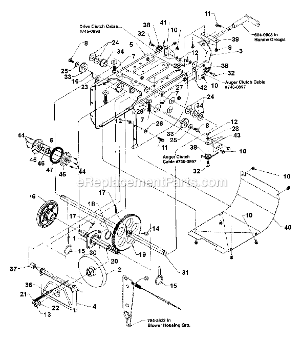 MTD 315-641E000 (1995) Snow Blower Page C Diagram