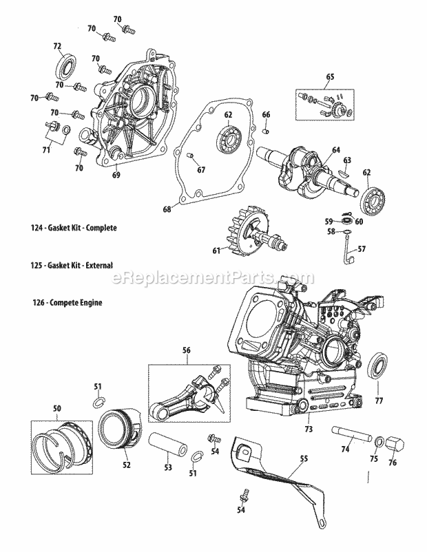 Yard Machines 31A-32AD752 (2012) Two Stage Compact Snow Thrower Page B Diagram