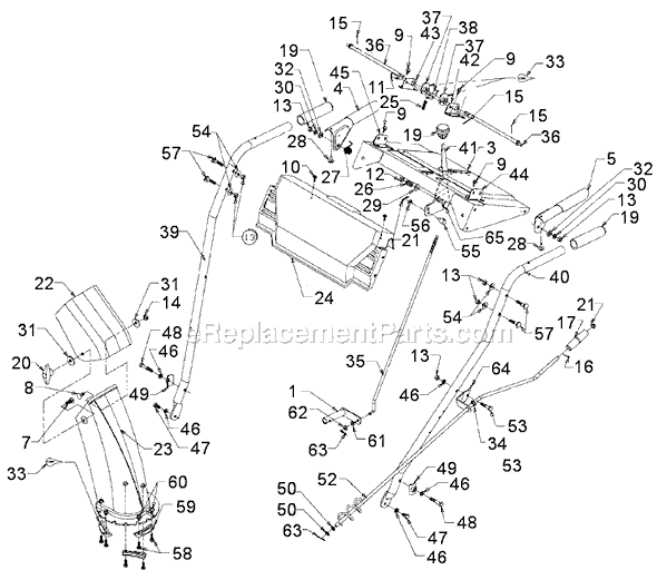 Yard Machines 31AE600E161 (1998) Snowblower Page E Diagram