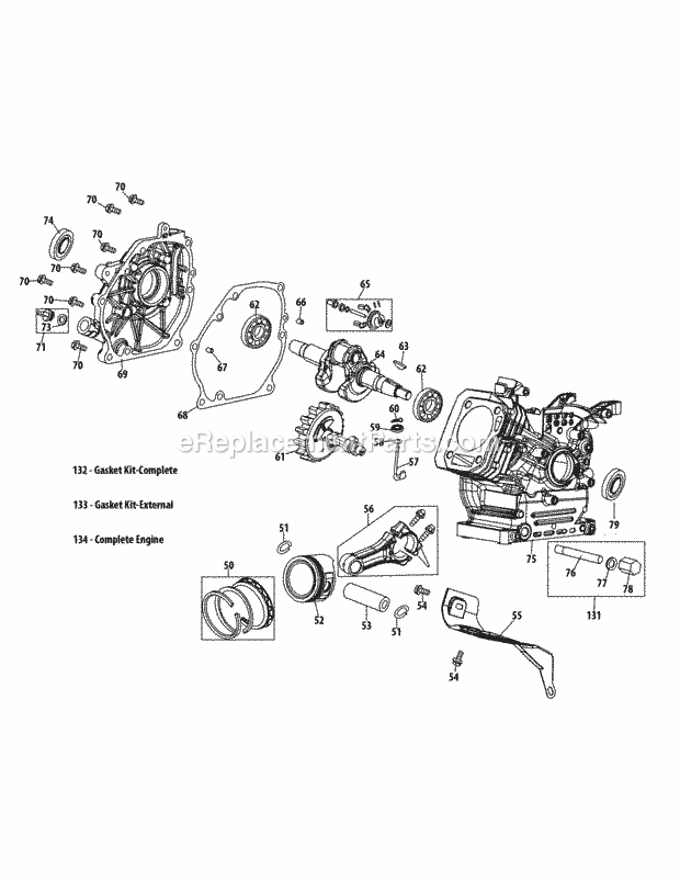 MTD 31AM63FF706 (2012) Two Stage Snow Thrower Page B Diagram