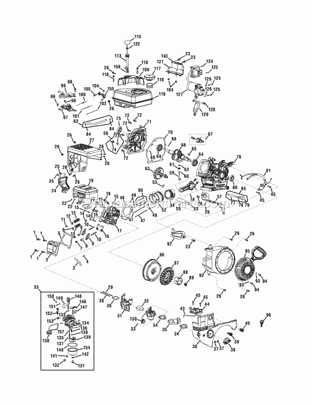 MTD 31AS62EE706 (2010) Snowblower Engine_Assembly_265-Su Diagram