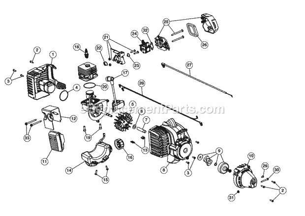 MTD M2500 Parts List and Diagram - (41ADZ01C758,) : eReplacementParts.com