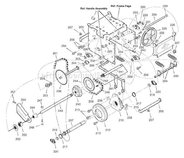 Murray 1695370 (6331770X54)(2007) 33" Dual Stage Snowthrower Page C Diagram