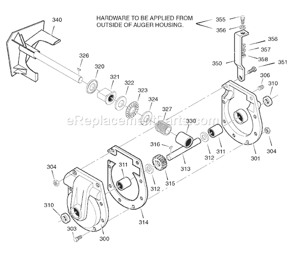 Murray 1695370 (6331770X54)(2007) 33" Dual Stage Snowthrower Page D Diagram