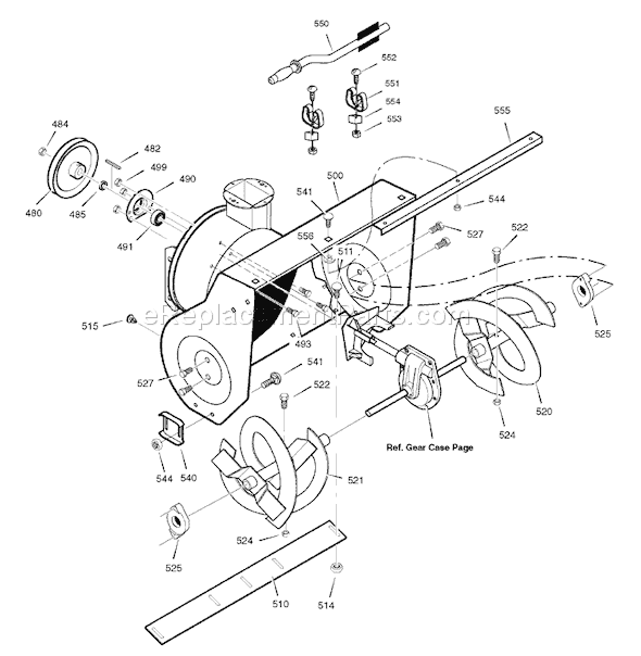 Murray 1695370 (6331770X54)(2007) 33" Dual Stage Snowthrower Page E Diagram
