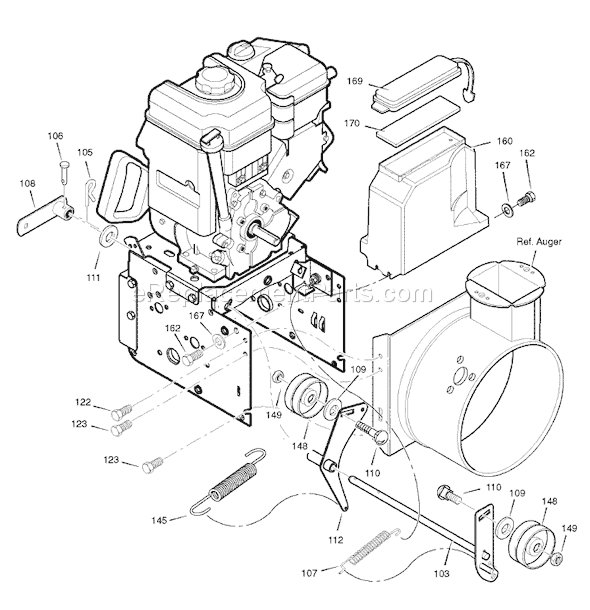 Murray 1695378 (6331790X43)(2007) 33" Dual Stage Snowthrower Page C Diagram