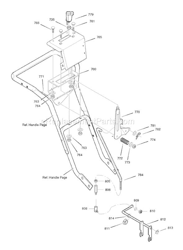 Murray 1695384 (C950-52731-0)(2007) 30" Dual Stage Snowthrower Page J Diagram