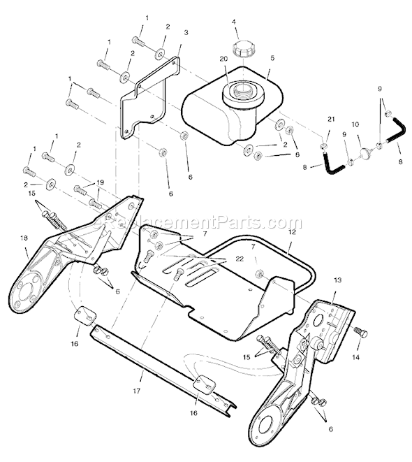 Murray 1695518 (18-2811-29)(2008) Snow Frost-RS 22" Single Stage Snowthrower Page F Diagram