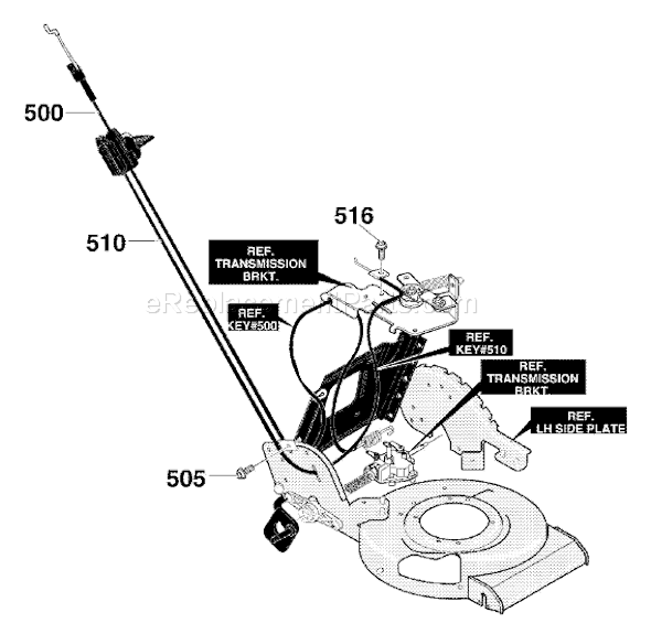 Murray 22855x11H (2000) 22" Lawn Mower Page F Diagram