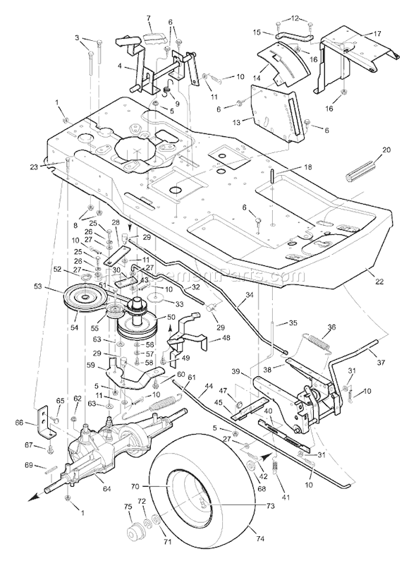 Murray 30503x11A (1999) 30" Rear Engine Rider Page C Diagram