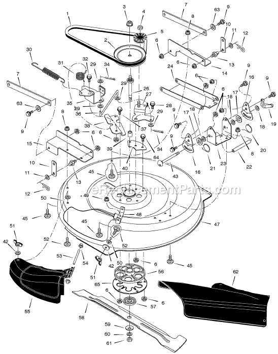 Murray 309006x50A 30" Mid-Engine Lawn Tractor Page D Diagram