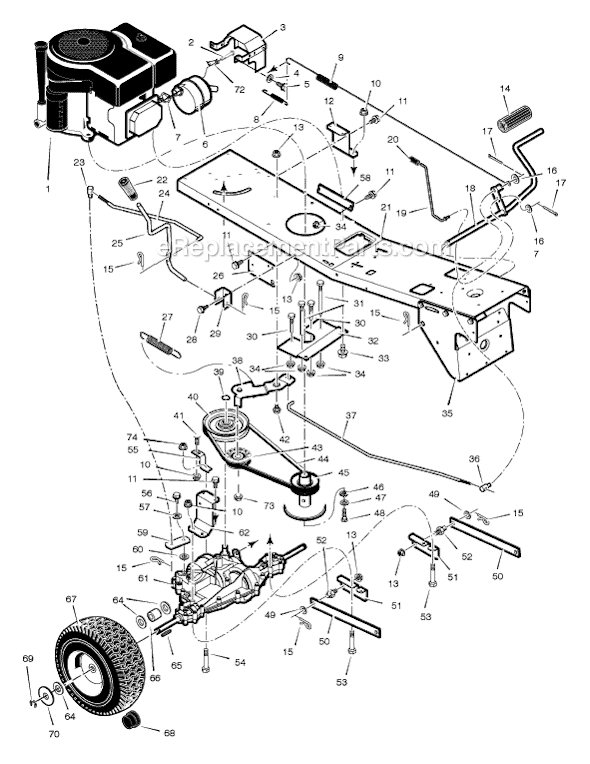Murray 309008x99A 30" Mid-Engine Lawn Tractor Page C Diagram