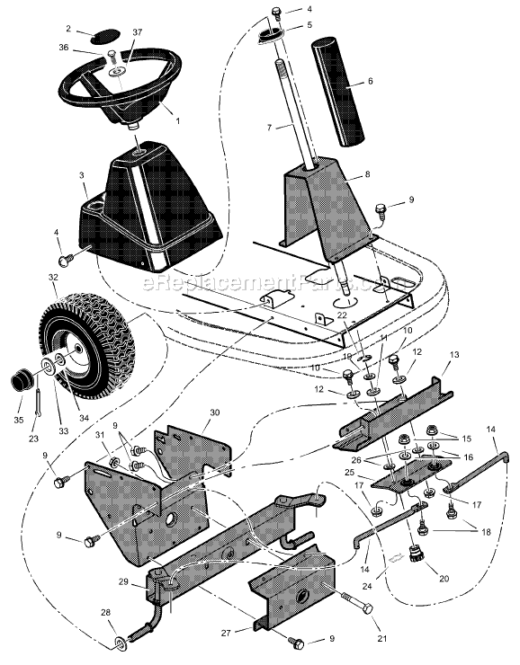 Murray 309029x68A (2002) 30" Lawn Tractor Page F Diagram