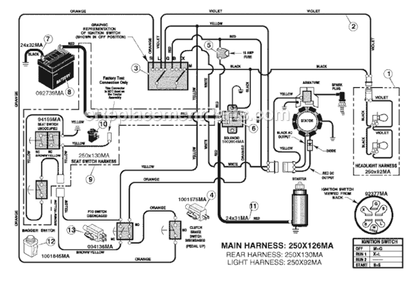 Murray 312006x78B 30" Lawn Tractor Page C Diagram