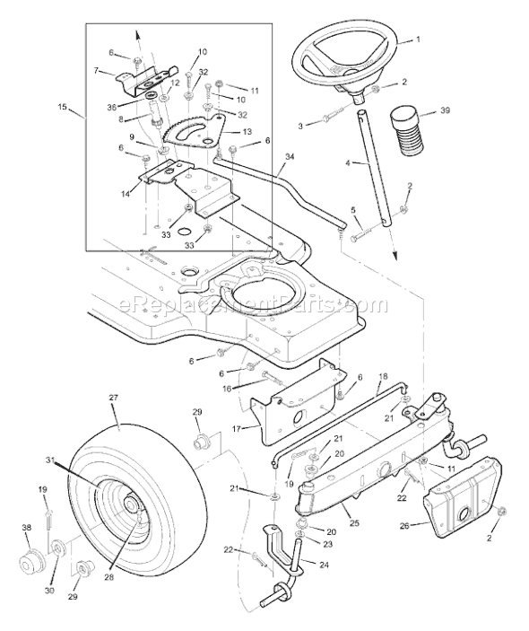 Murray 31720x11C (1999) 31" Lawn Tractor Page G Diagram